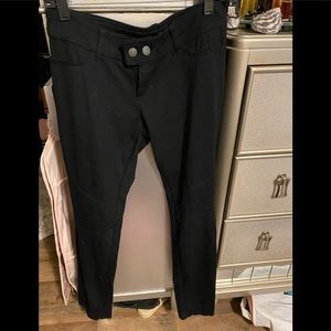 SEVEN7 brand designer soft black pants/ slacks. Low rise;stretchy;comfy jeans 8
